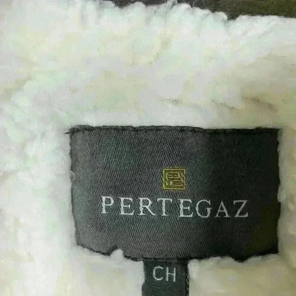 Pertegaz Women’s Brown Quillted Vest‎ Cream Fur Lining Size CH Small Reflective - Picture 3 of 8